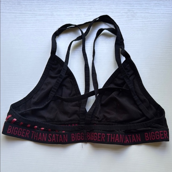 Killstar Black and Red Size S Women's Strappy Bralette - Picture 2 of 4